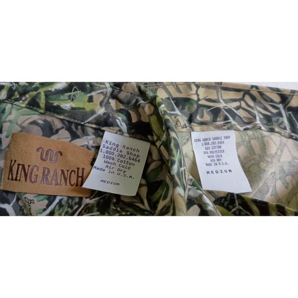 King Ranch Saddle Club Vintage Brush Country camo shirt and pants Size medium - Picture 11 of 12